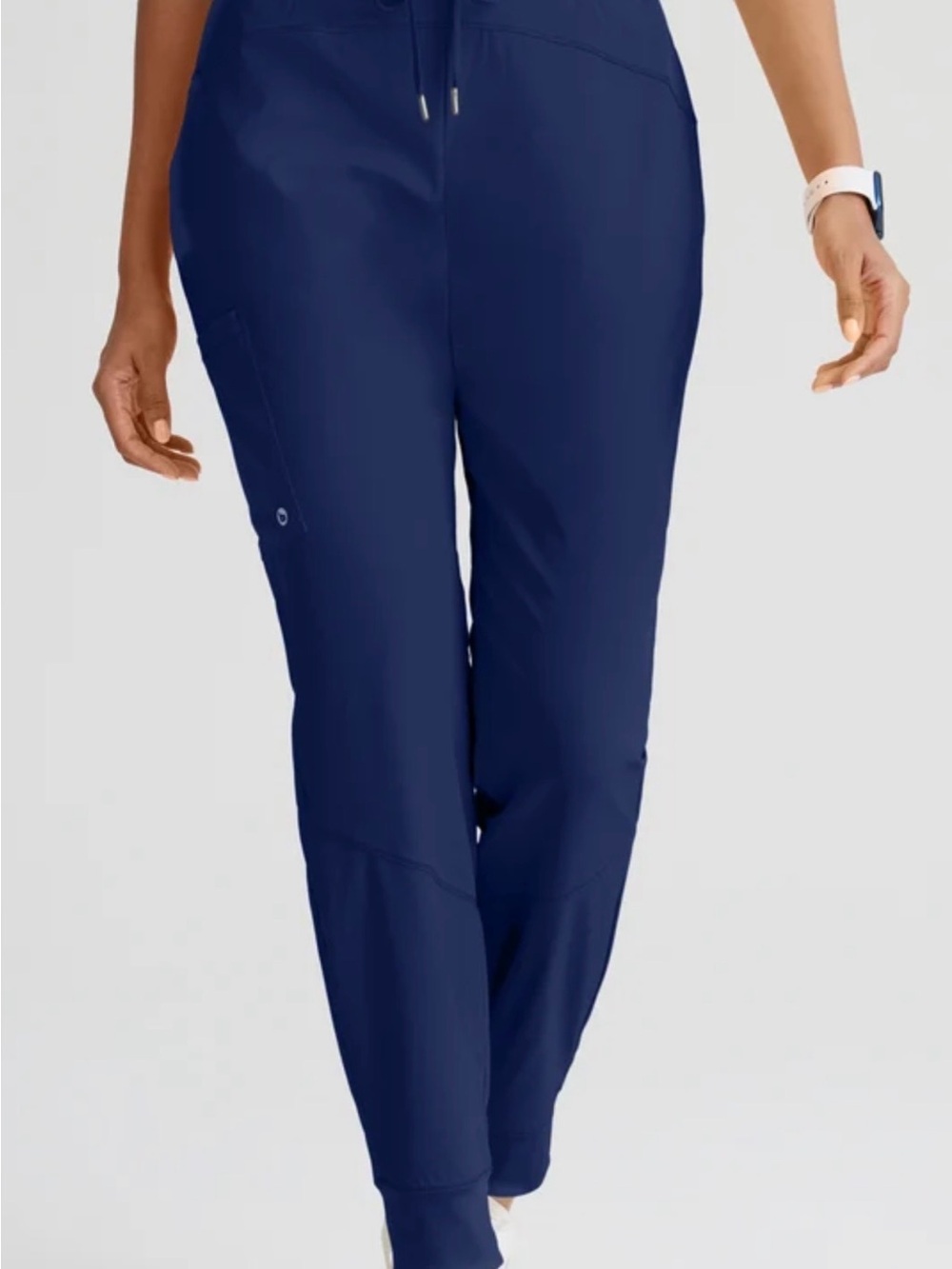 Barco One Women’s Blue Jogger Pants - Performance Stretch Scrubs Small Tall